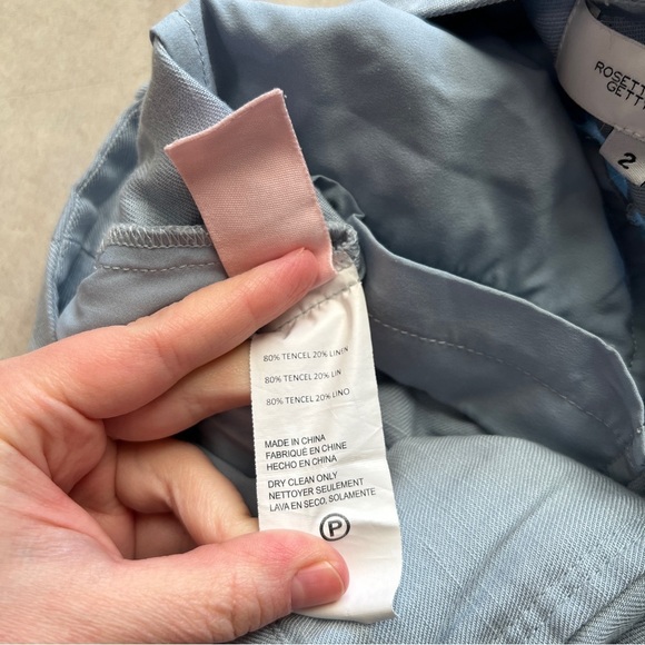 Rosetta Getty Blue Wide Leg Trouser - Picture 4 of 6